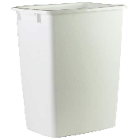 Rubbermaid Rubbermaid 9 gal White Plastic Open Top Trash Can 2806-TP-WHT